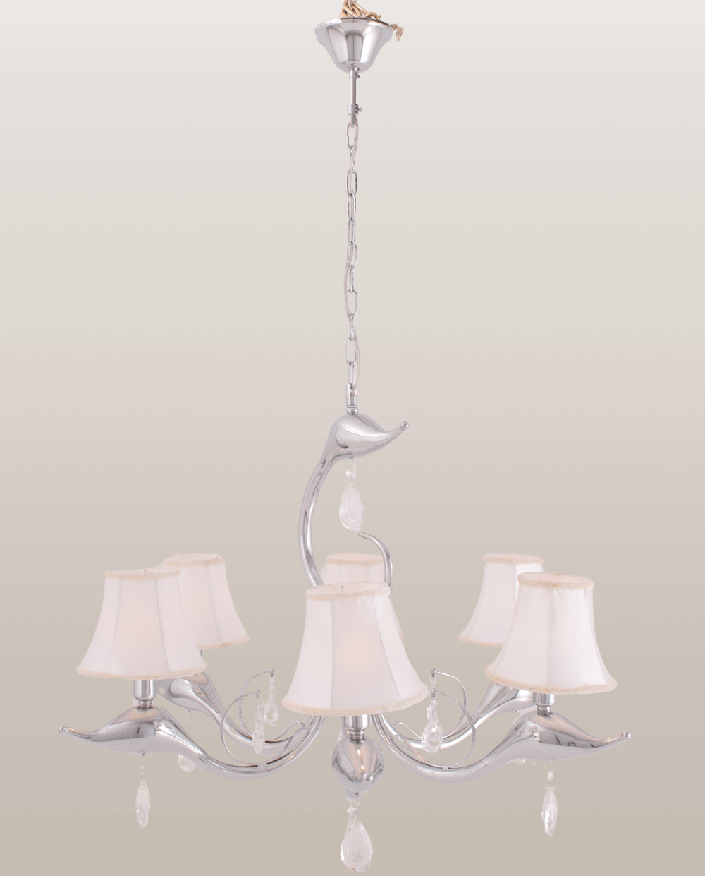 Dolphin Shaded 6 Lights Chandelier