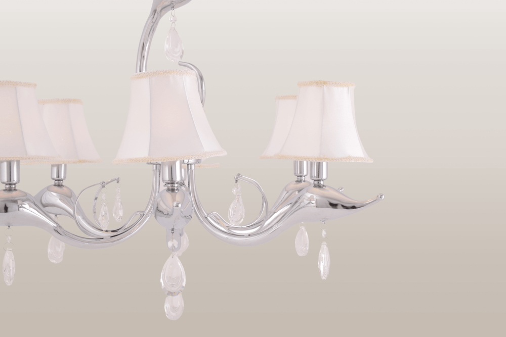 Dolphin Shaded 6 Lights Chandelier