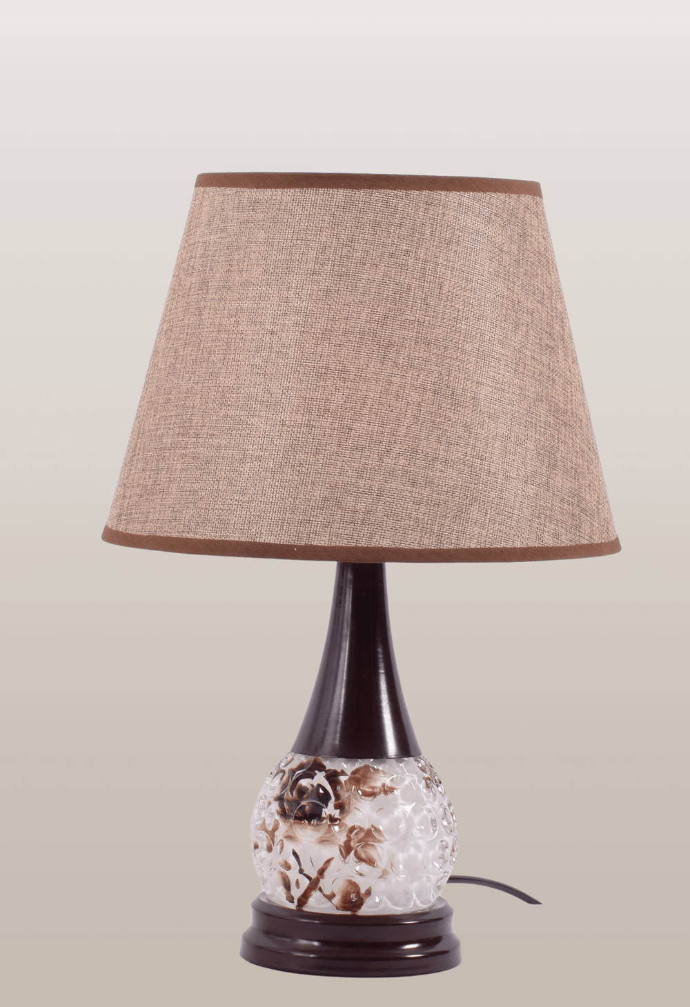 Brown Flower Table Lamp