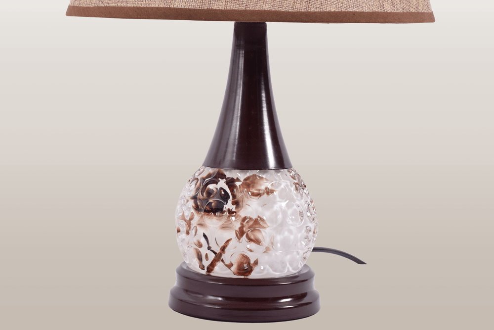 Brown Flower Table Lamp