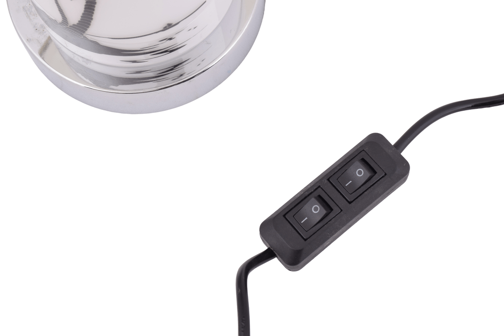 Round Table Lamp With Beach Print