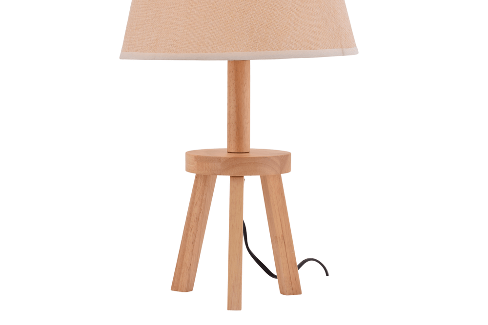 Light Brown Tripod Table Lamp
