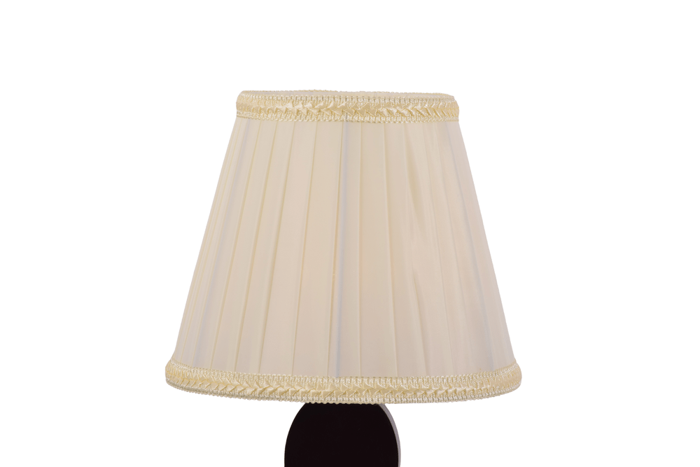 Brown Table Lamp Bedside Lamp with Cream Shade