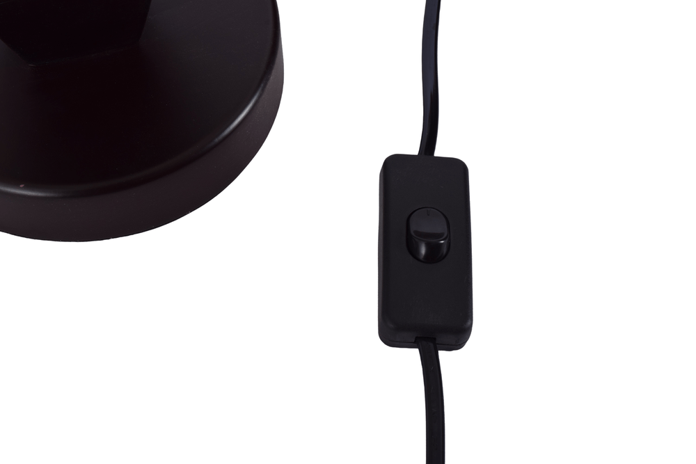 Brown Table Lamp Bedside Lamp with Cream Shade