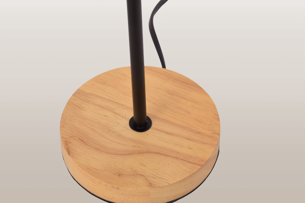 Triangle Iron Table Lamp with LED Bulb