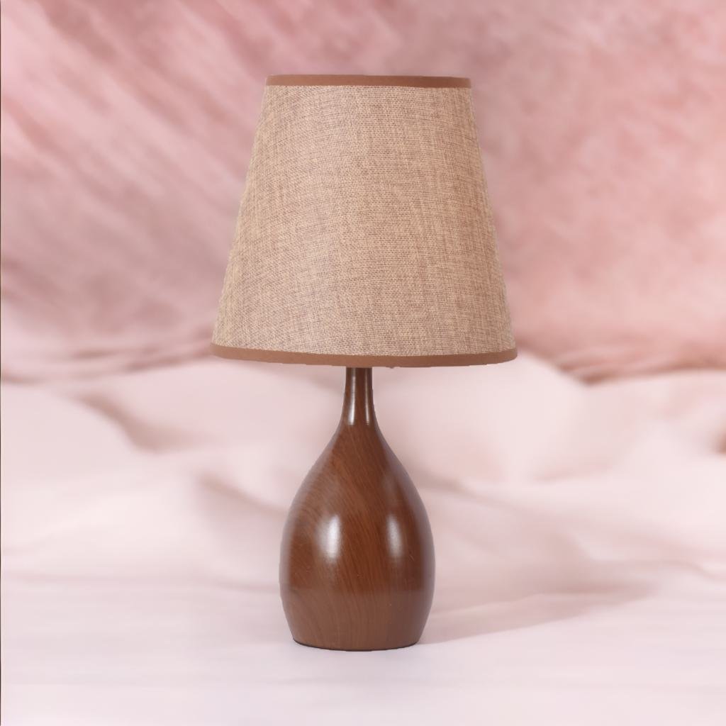 LED Side Table & Desk Lamp – Modern Style Lamp with Wood Finish