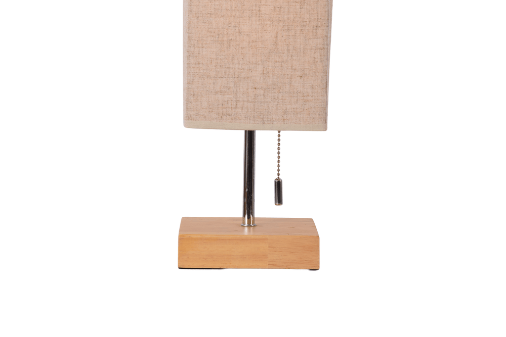 Square Table Lamp Bedside Lamp with Shade