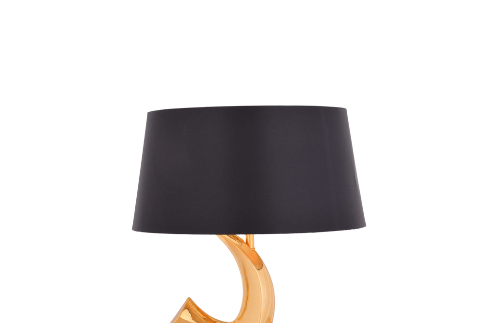 Gilded Dolphin Table Lamp