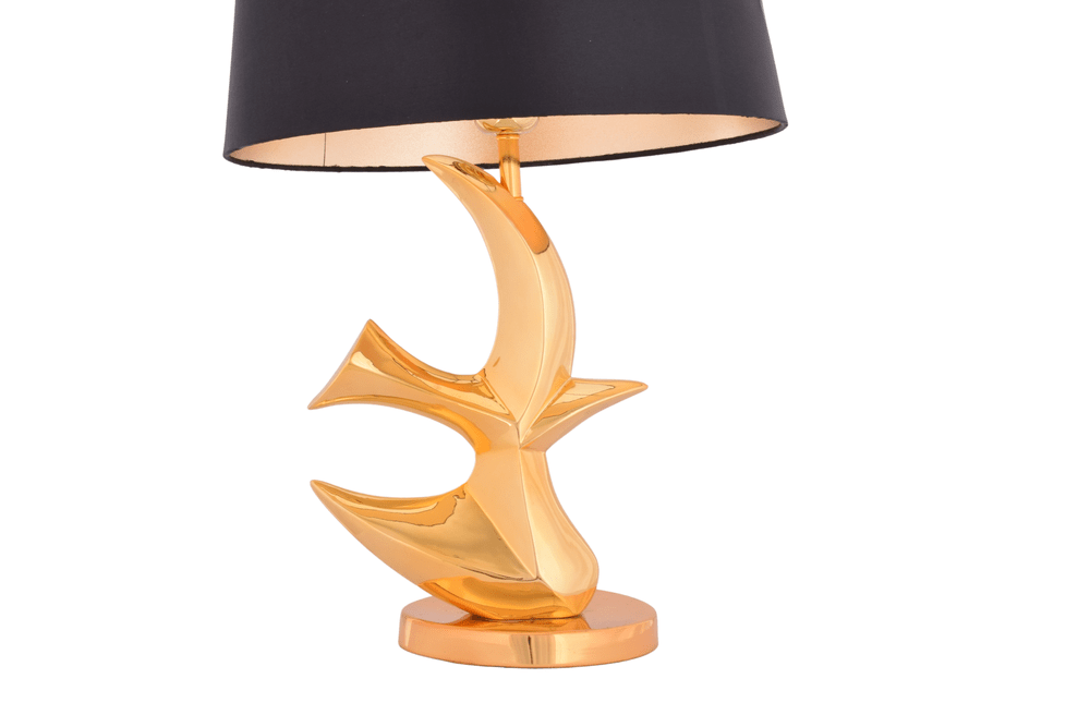 Gilded Dolphin Table Lamp