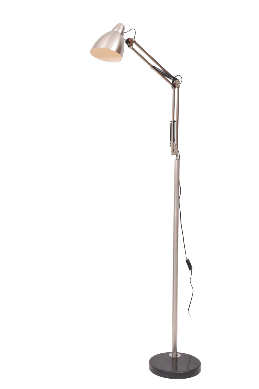 Superior Adjustable Floor Lamp, Silver