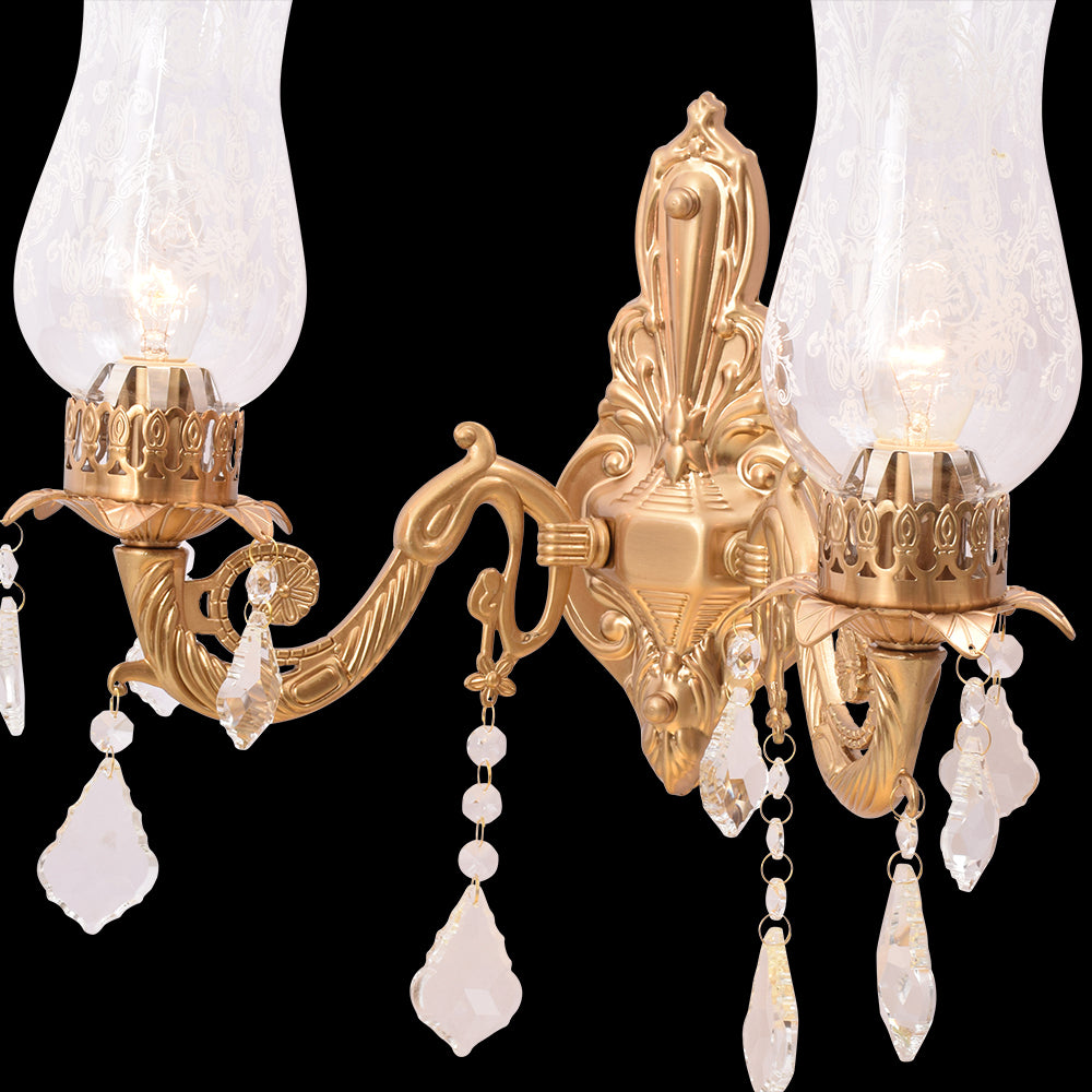 Crystal Blossom Wall Light - 2 Light