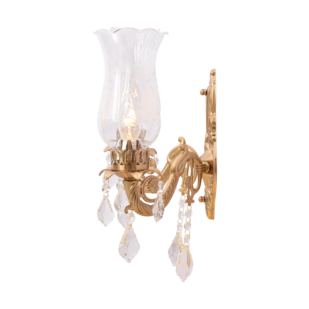 Crystal Blossom Wall Light