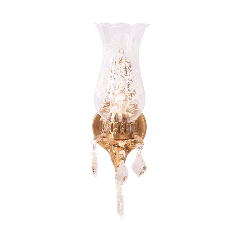 Crystal Blossom Wall Light