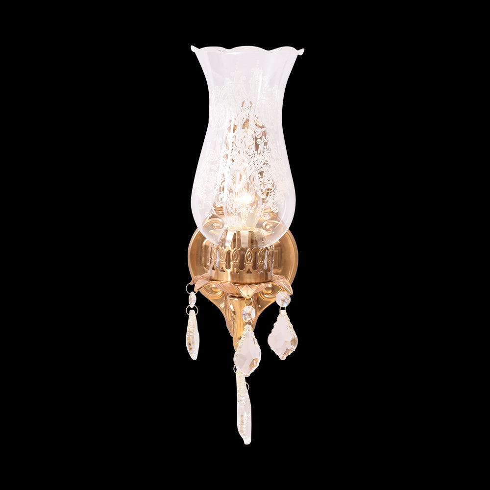 Crystal Blossom Wall Light