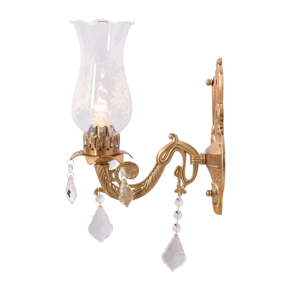 Crystal Blossom Wall Light