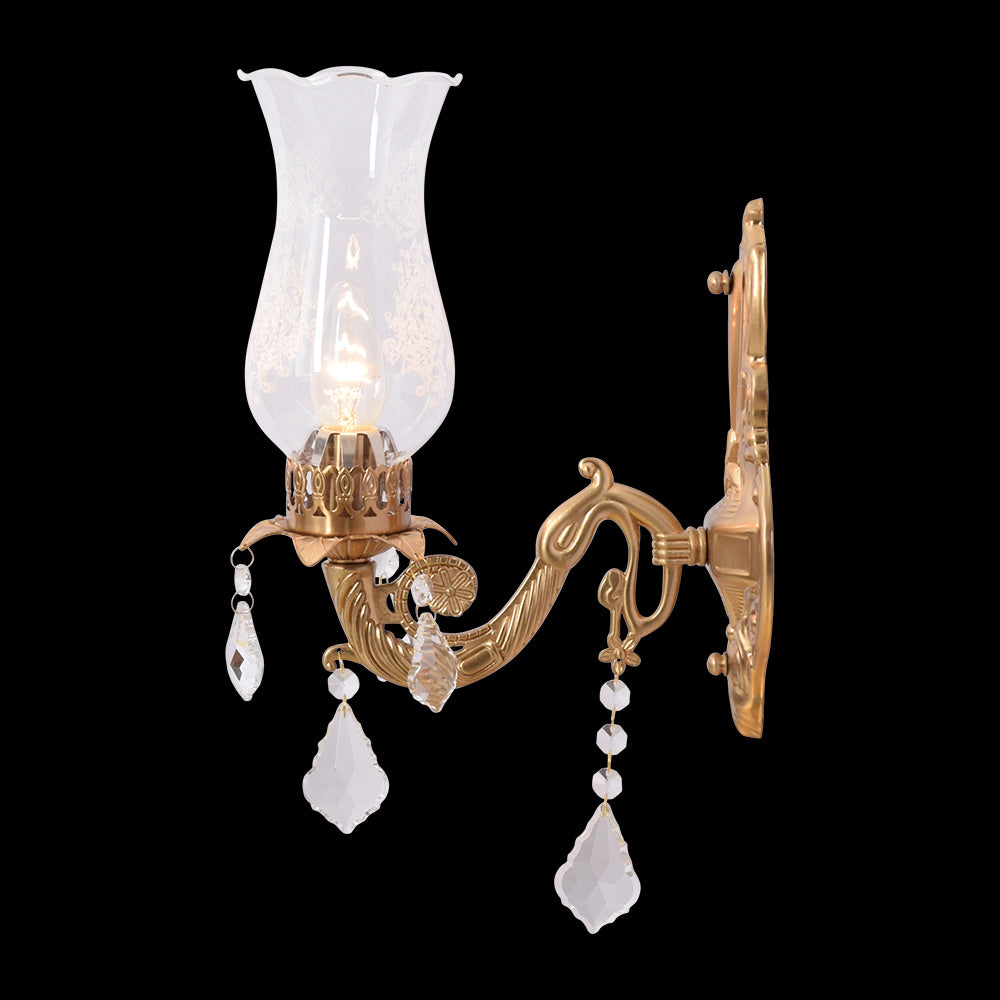 Crystal Blossom Wall Light