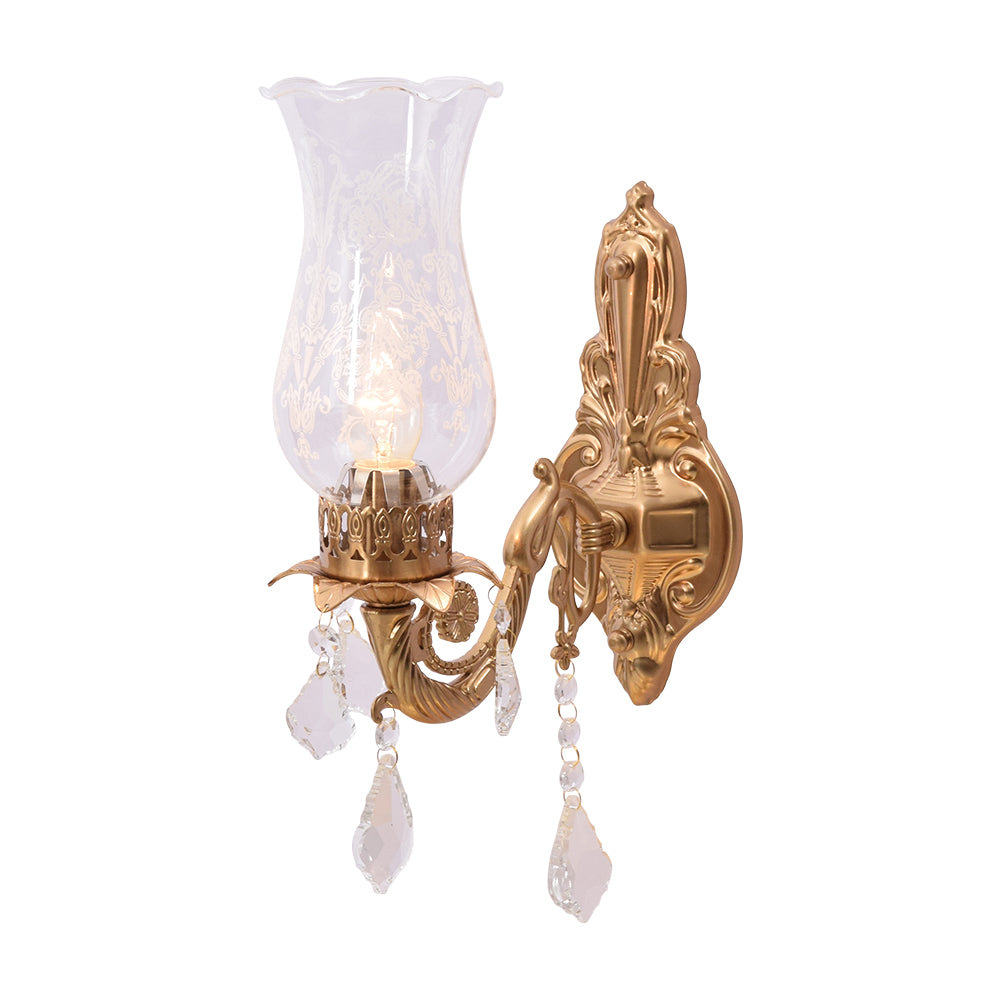 Crystal Blossom Wall Light