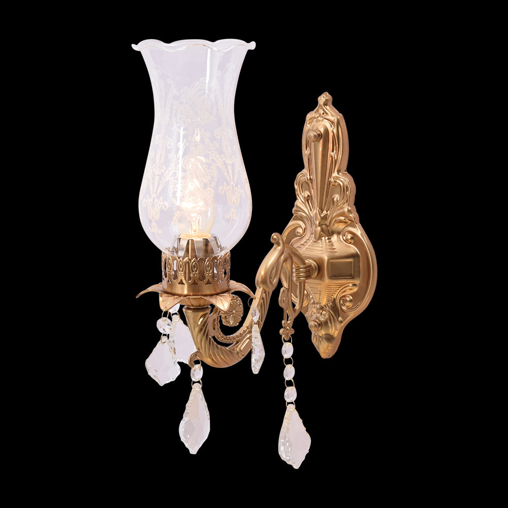 Crystal Blossom Wall Light