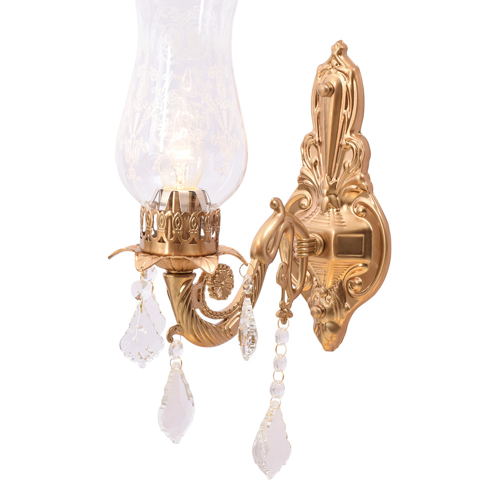 Crystal Blossom Wall Light