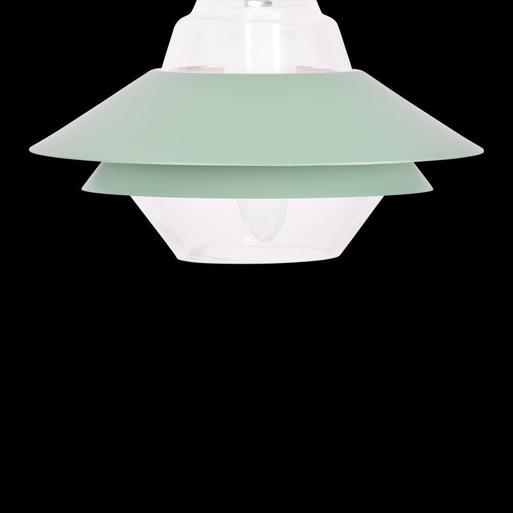 Pendant Light with Moss Green Lamp Shade