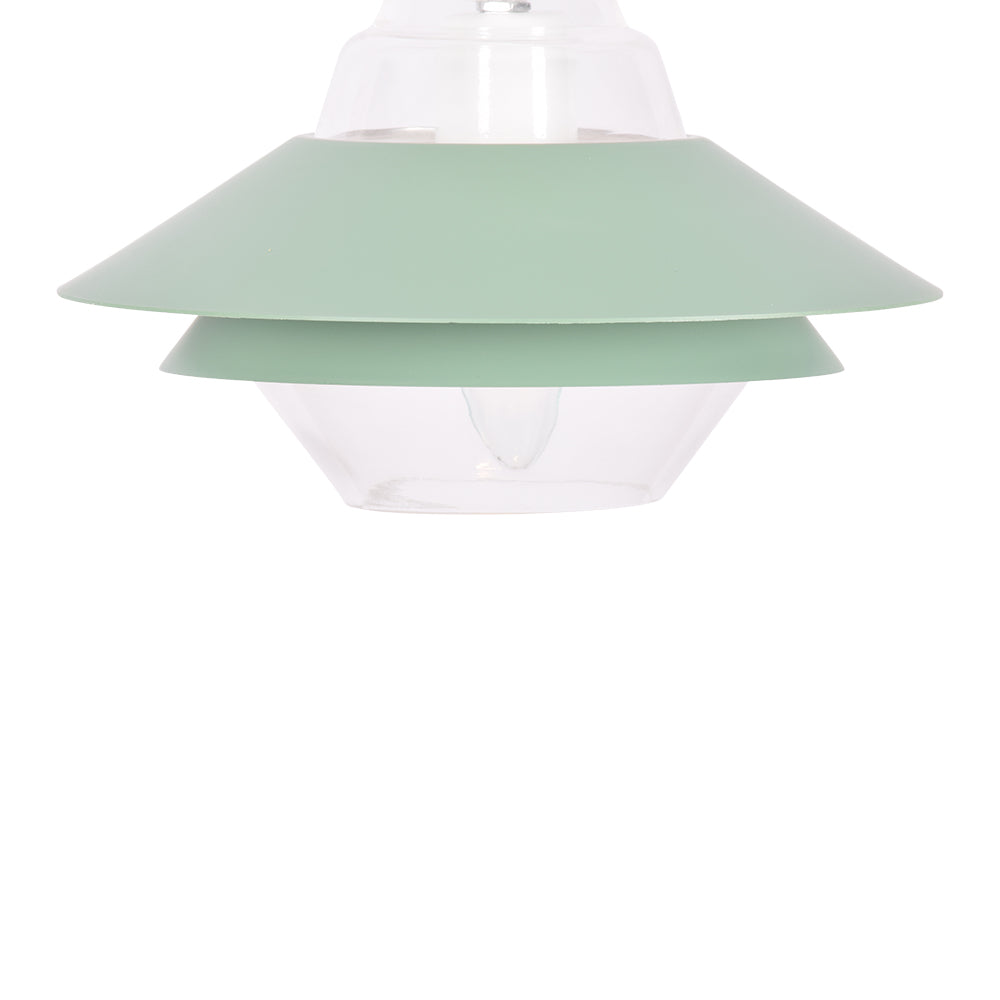 Pendant Light with Moss Green Lamp Shade