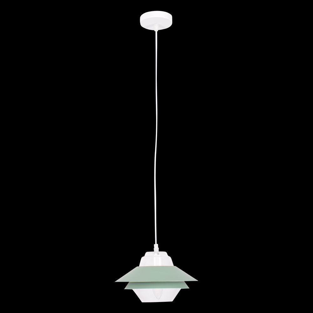 Pendant Light with Moss Green Lamp Shade