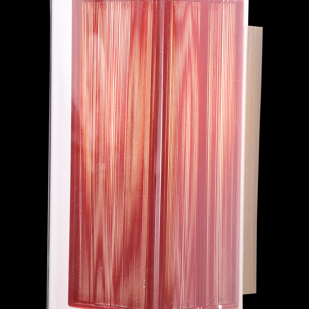 Red Shade Wall LIght (Square Glass)