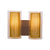 Yellow Shade Wall Light (Round Glass) - 2 Light