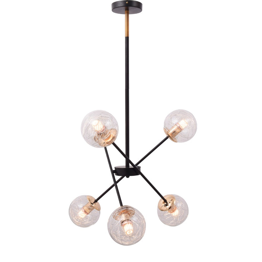 Modern Mobile Globe Chandelier - 6 Light