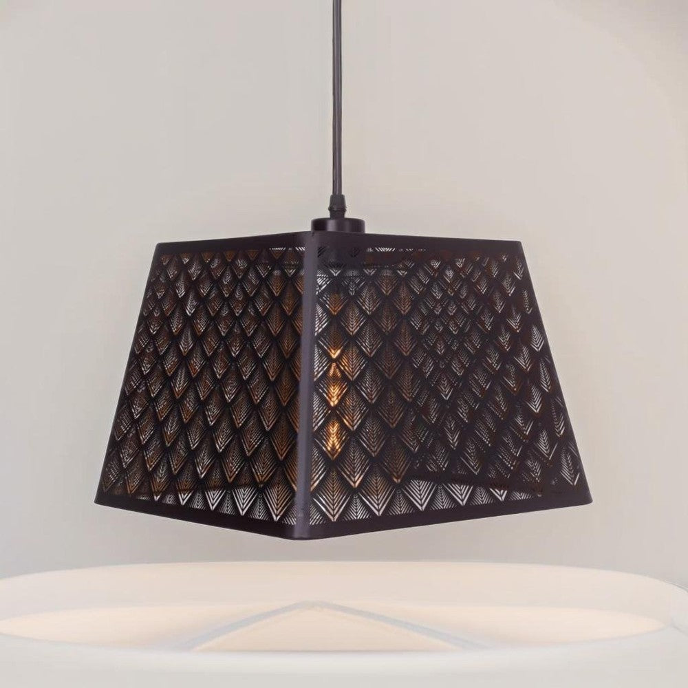 Midrib Pendant Light (Black)