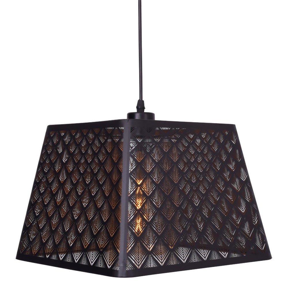 Midrib Pendant Light (Black)