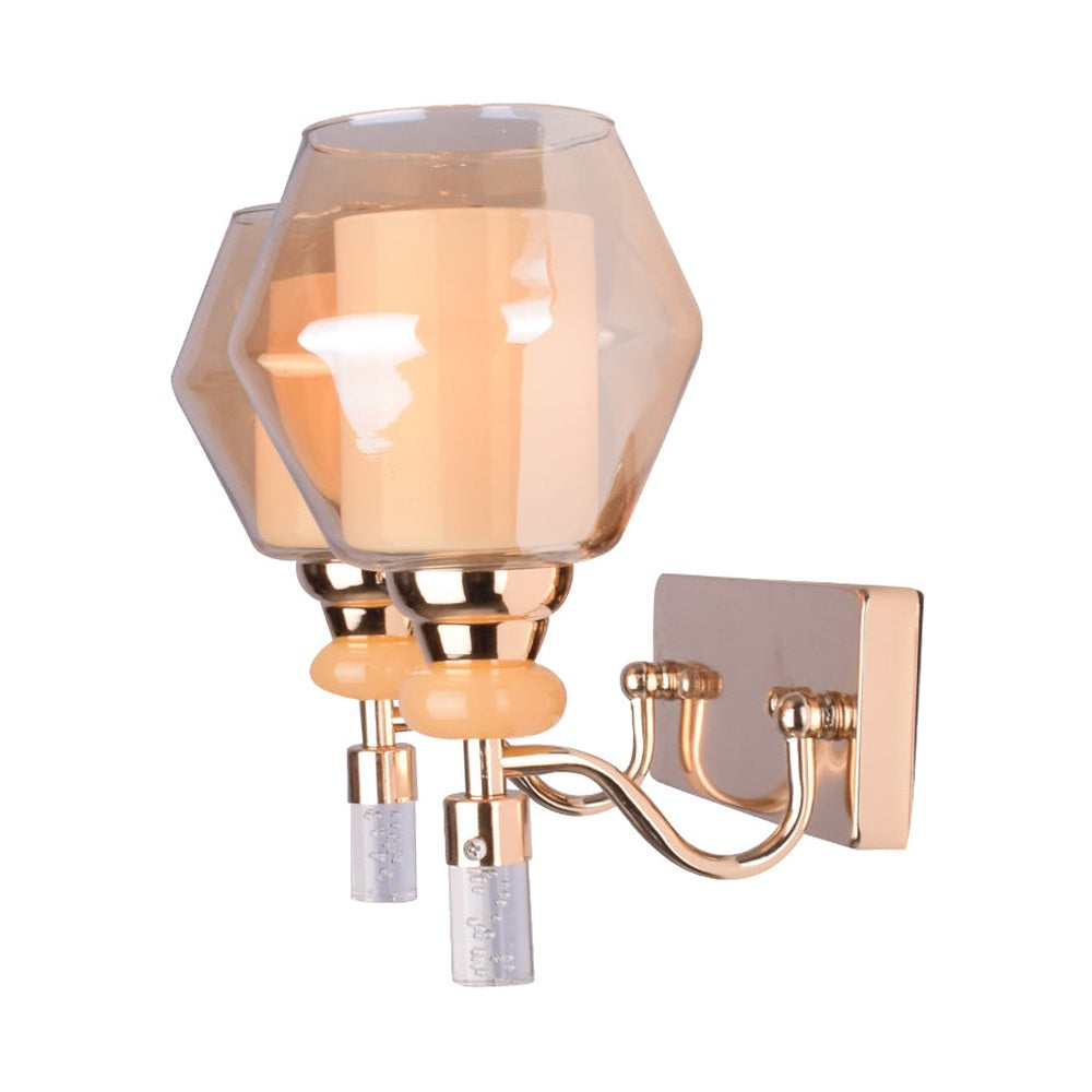 Gold Reflections Wall Light - 2 Light