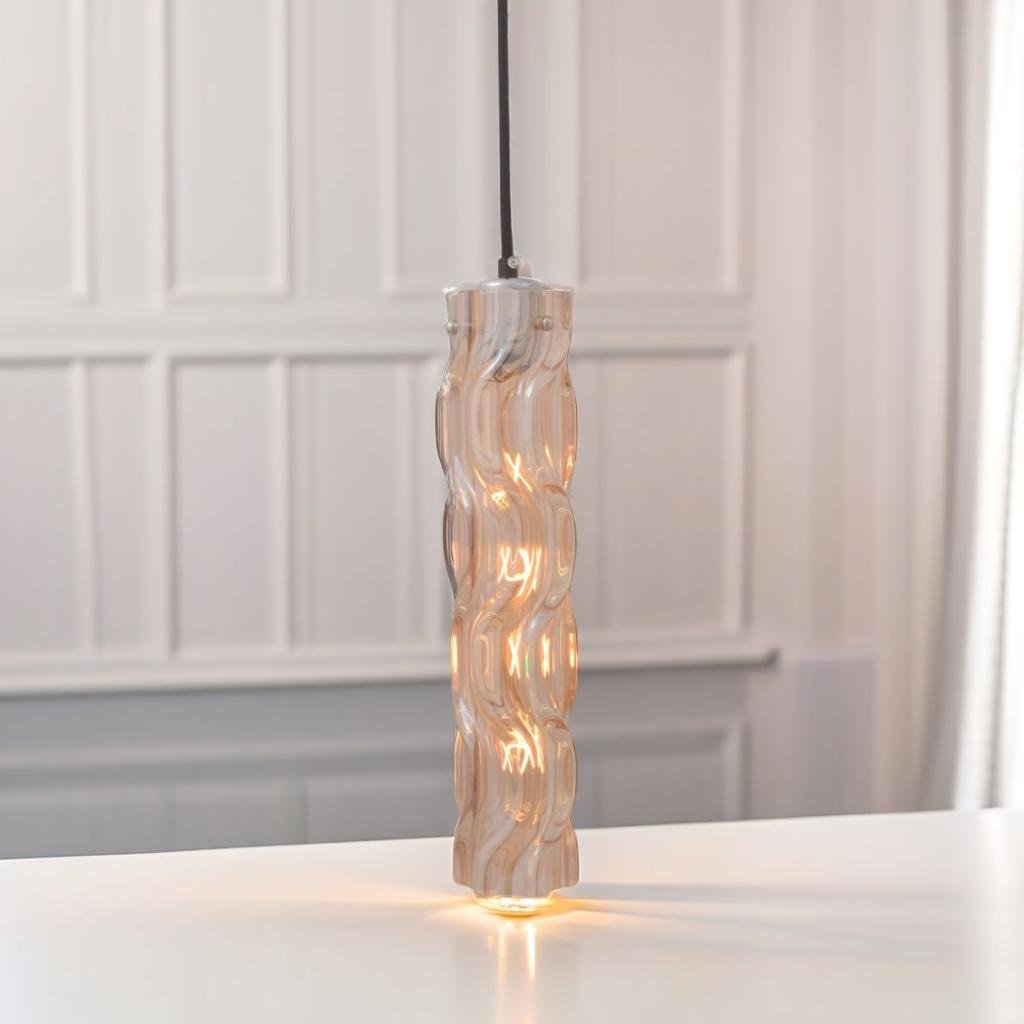 Billow Pendant Light (Amber)