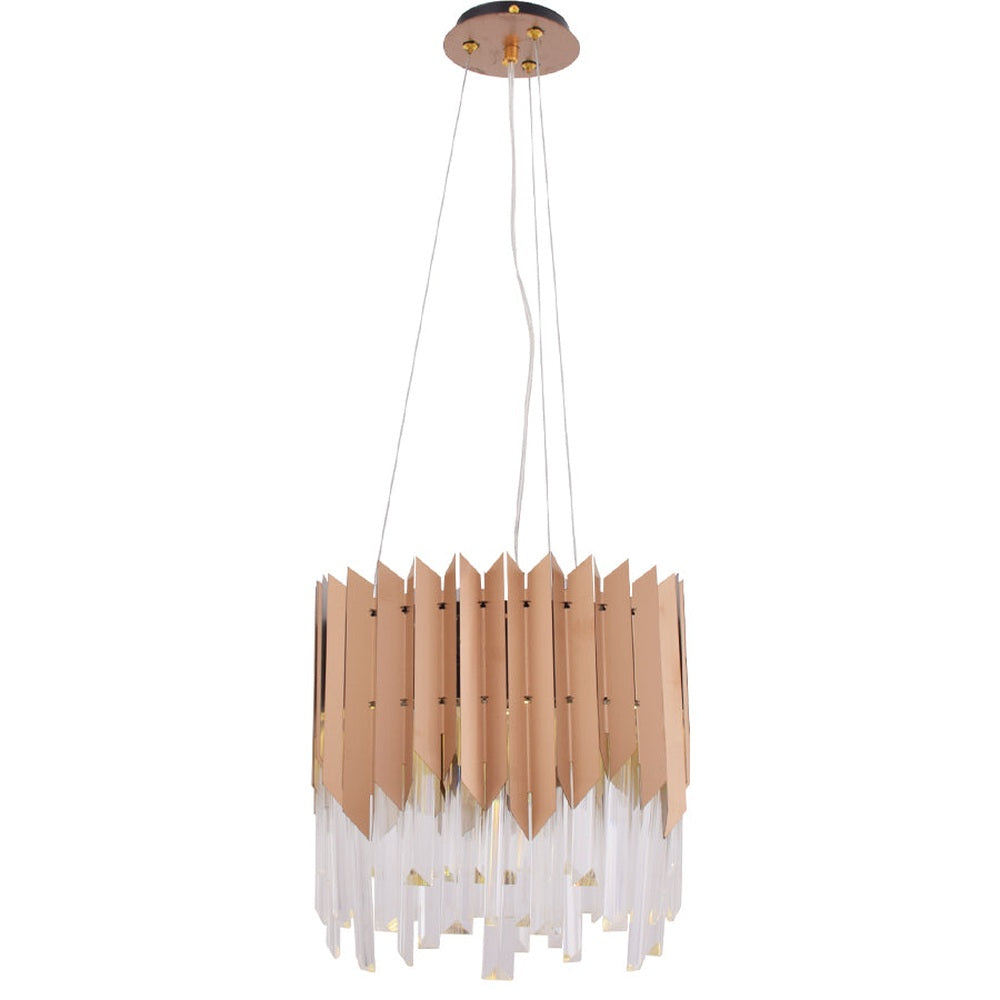 Rose Gold Plated LED Pendant Light (Round Small)