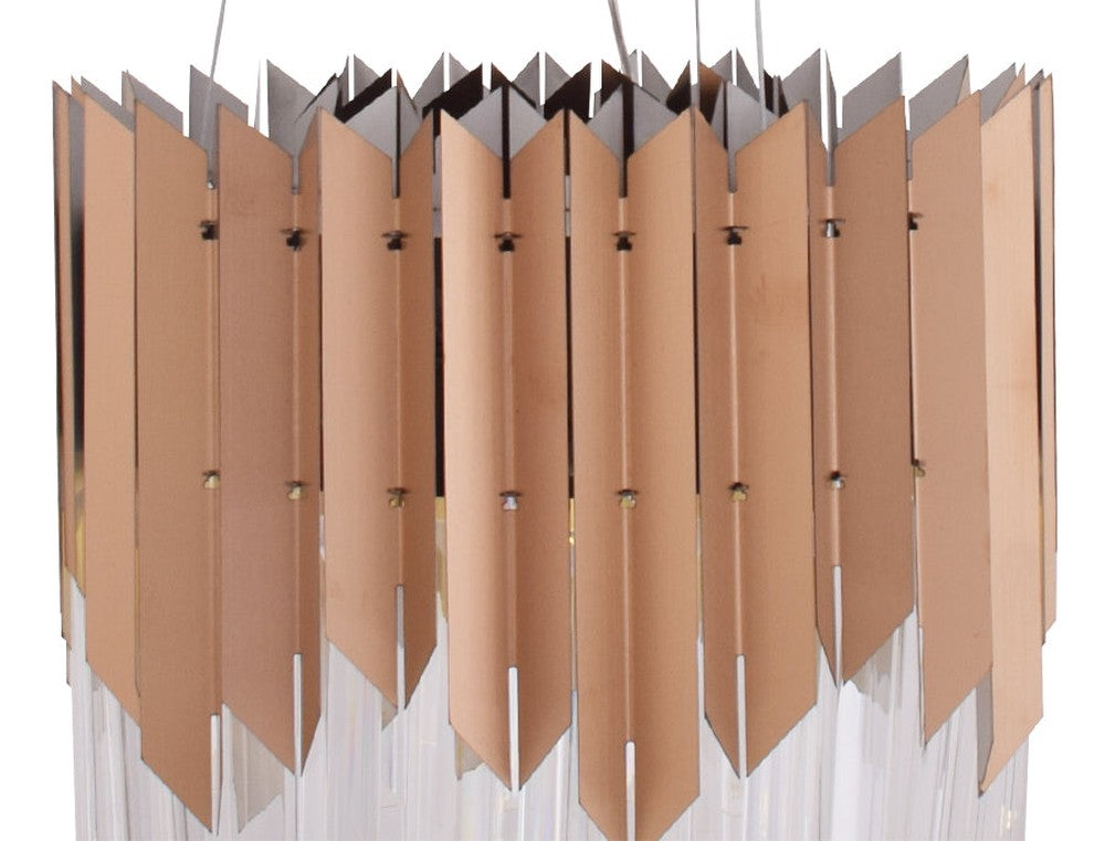 Rose Gold Plated LED Pendant Light (Round Small)