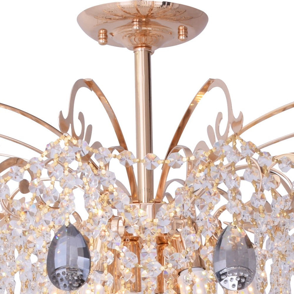 Freya Ceiling Light (Gold, 600mm)