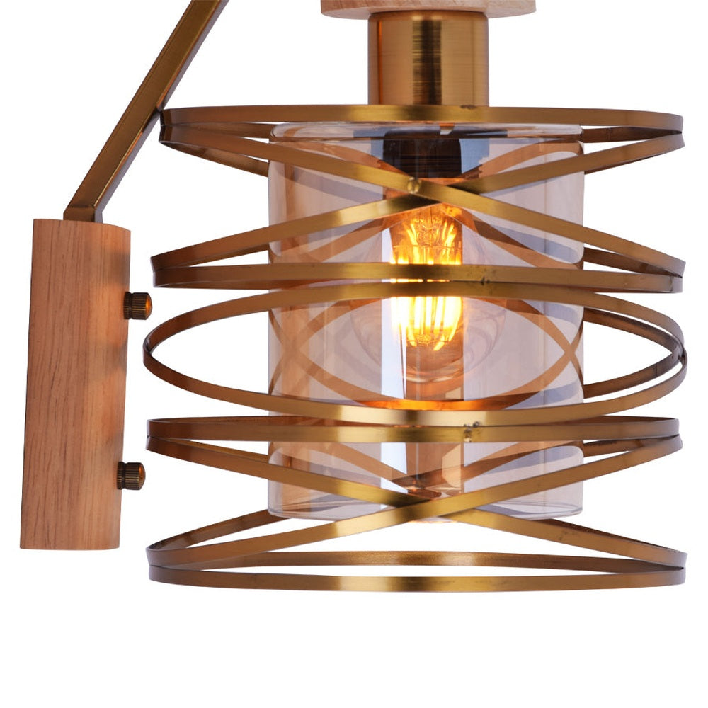 Twisting and Turning Wall Light