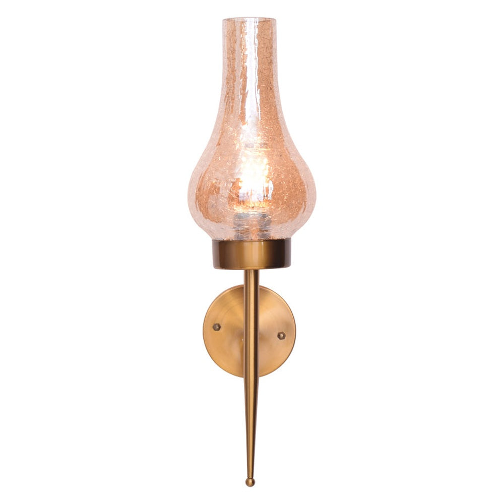 Golden Glitter Wall Light