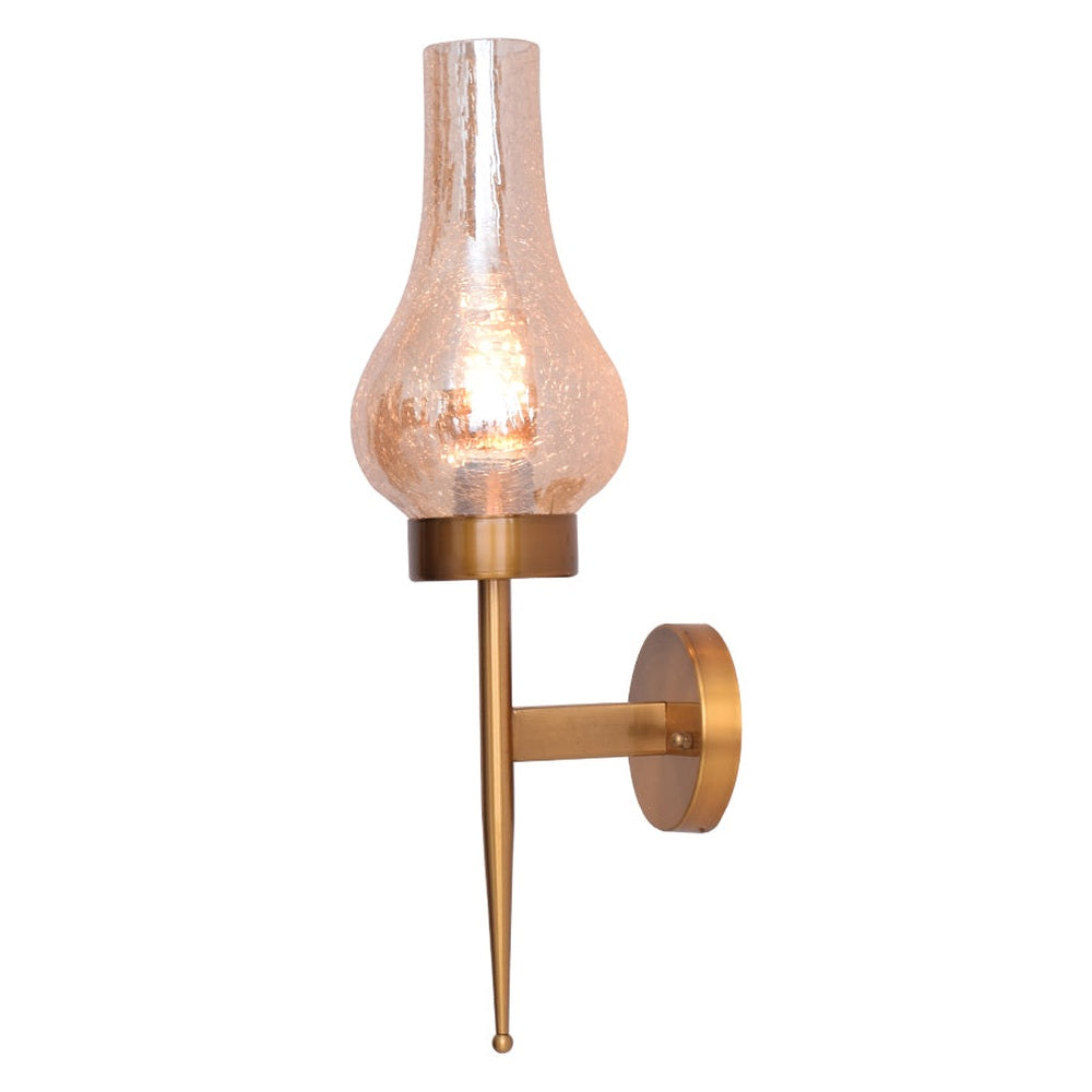 Golden Glitter Wall Light