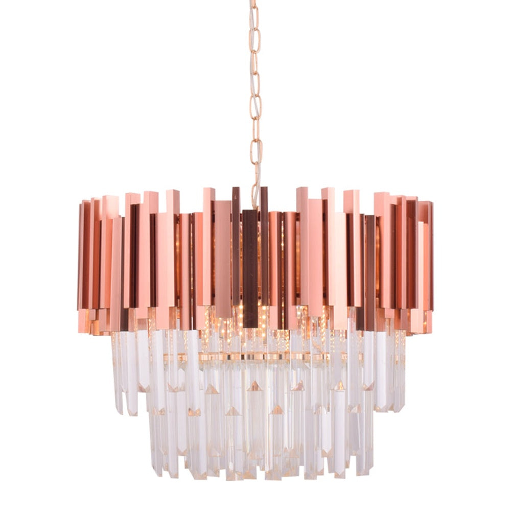 Rose Gold Crystals Chandelier (500mm)