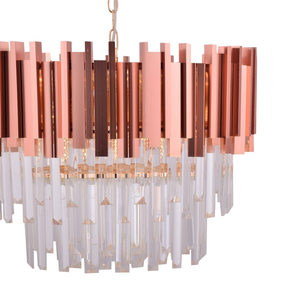Rose Gold Crystals Chandelier (500mm)