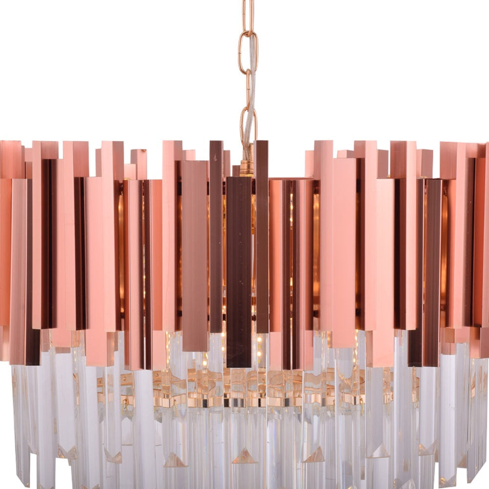 Rose Gold Crystals Chandelier (500mm)