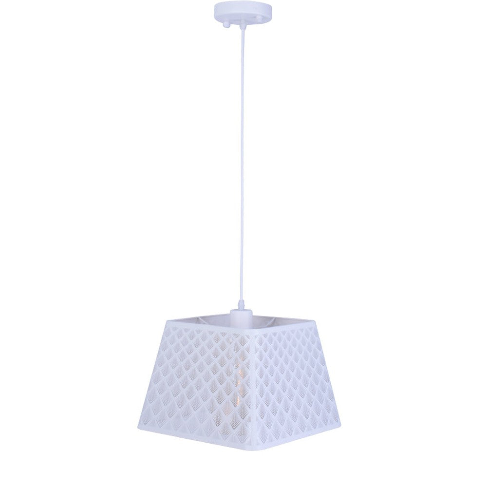 Midrib Pendant Light (White)