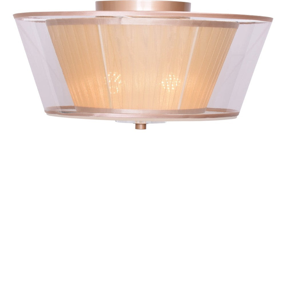 Modern Gold Flush Mount Ceiling Light