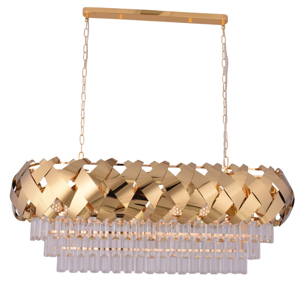 Crossing Lines Chandelier Rectangle