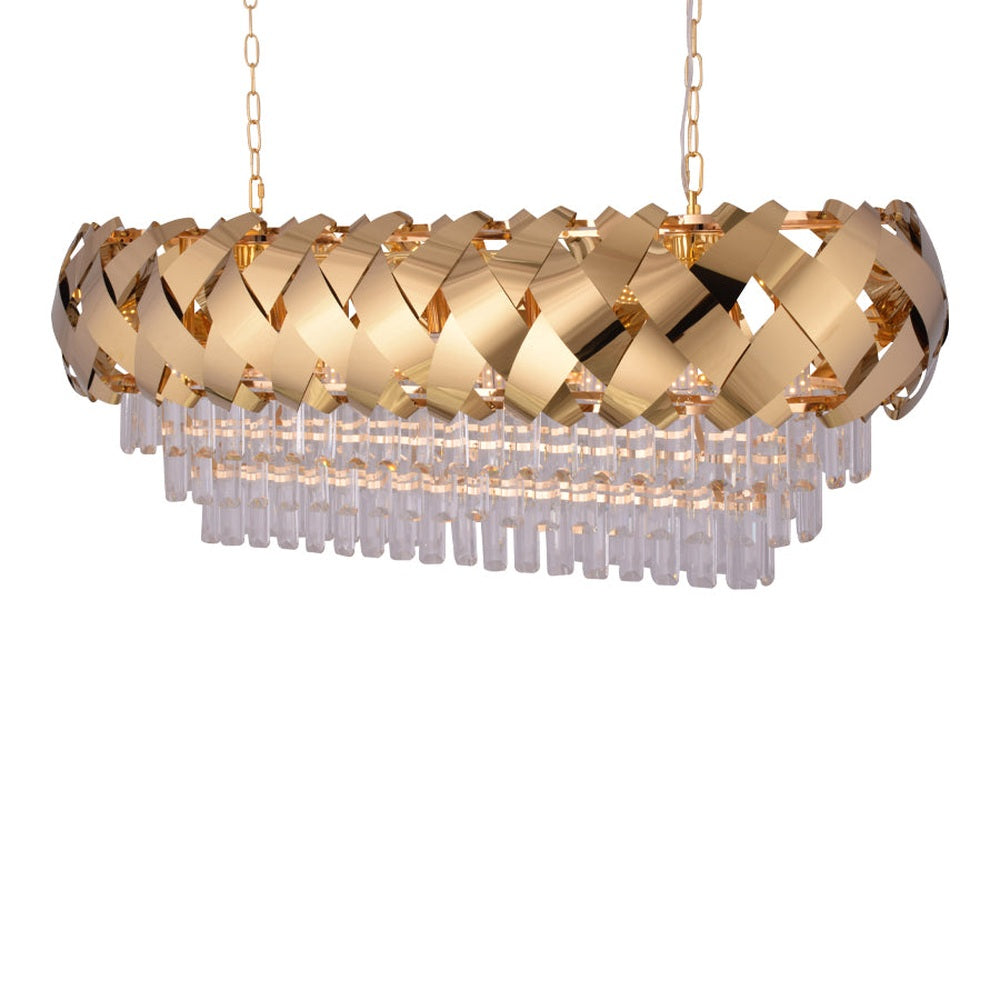 Crossing Lines Chandelier Rectangle