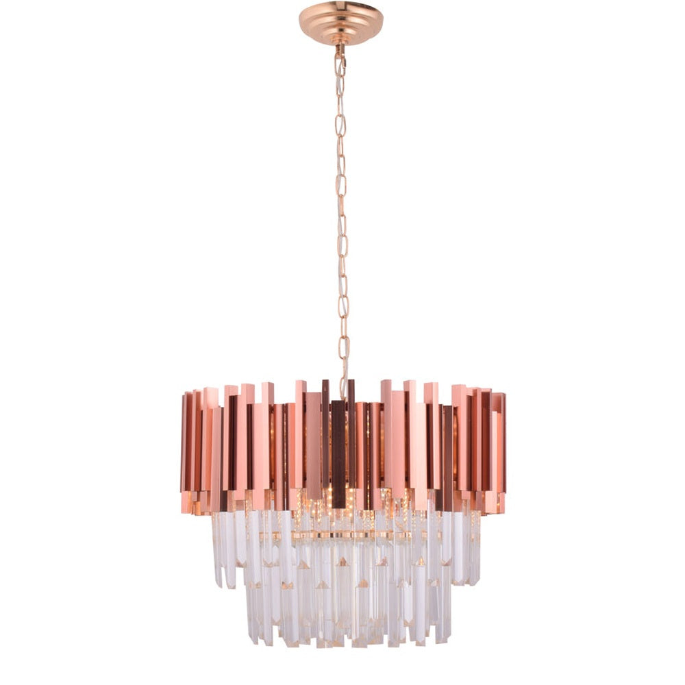 Rose Gold Crystals Chandelier (500mm)