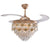 Golden Orbit Crystal Ceiling Fan