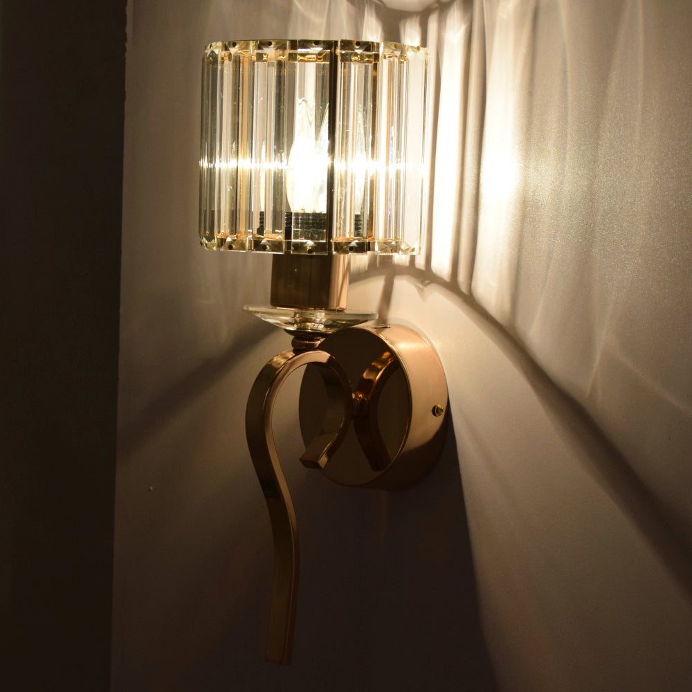 Crystal Cascade Wall Light (Gold)