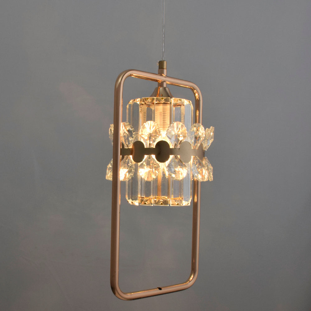 Rectangle Crystal Pendant Light